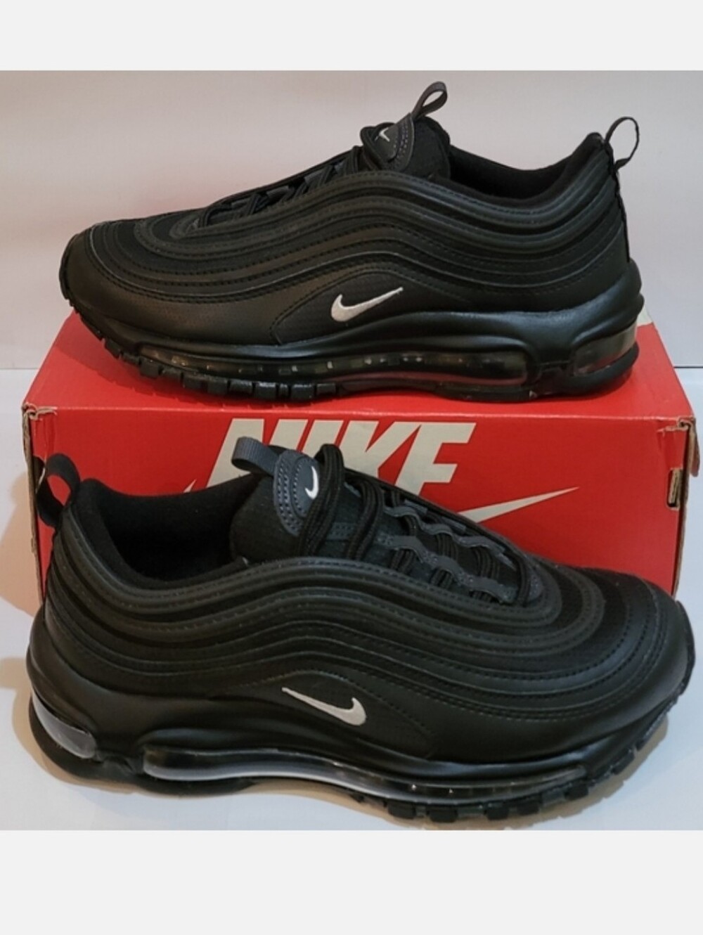 Nike Air Max 97‎ GS Triple Black Sneakers Youth 4.5Y Women’s 6